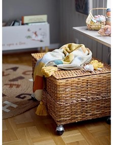 Jutový okrúhly koberec v prírodnej farbe ø 130 cm Dinne – Bloomingville Mini