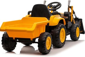 LEAN CARS Nabíjací traktor s lyžicou BW-X002A Žltý