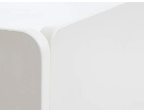 Biely TV stolík 160x55x45 cm Bera – Unique Furniture