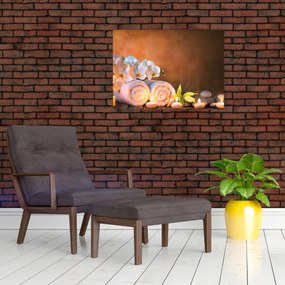 Sklenený obraz - Relax a Spa (70x50 cm)