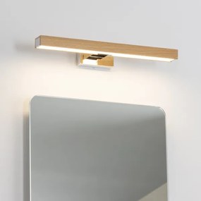 Brilagi-LED Kúpeľňové osvetlenie zrkadla WOODY MIRROR LED/8W/230V IP44 dub/chróm