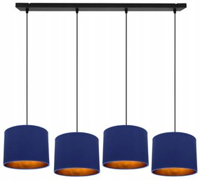 Závesné svietidlo Shade, 4x textilné tienidlo (mix 6 farieb), g
