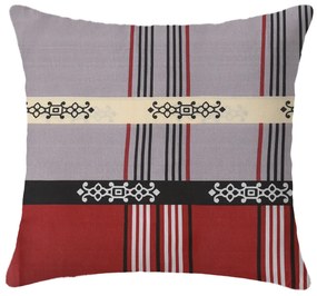 Súprava 2 ks dekoratívnych poťahov na vankúš DANIELA 45x45 cm, vínová