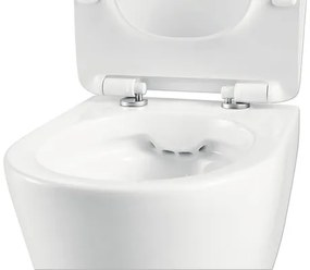 Závesné WC set Jungborn One bez splachovacieho kruhu biela vč. WC dosky