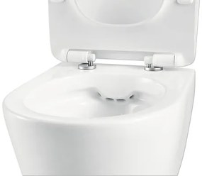 Závesné WC set Jungborn ONE hĺbka 48 cm skrátený bez splachovacieho kruhu vr. WC dosky so Soft-close