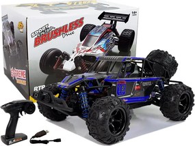LEAN Toys Terénne auto Buggy na diaľkové ovládanie 1:18 Blue ENOZE 9303E 45 km/h