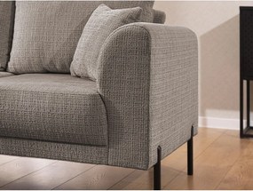 Taupe ženilková rohová pohovka (ľavý roh/do L) Mauris – Ropez