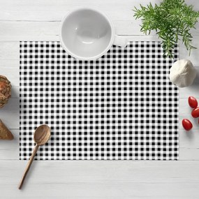 Biante Bavlnené prestieranie na stôl Sandra SA-060 Čierno-biele kocky 30x40 cm