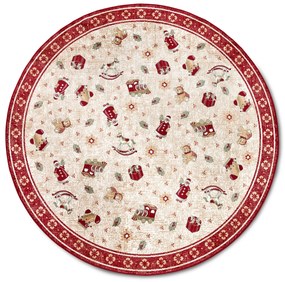 Villeroy & Boch Kusový koberec Toy's delight so strihaným vlasom 106217 Red, Multicolor kruh, 160x160 (priemer) kruh, červená, obývacia izba