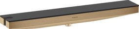 Hansgrohe Rainfinity, nástenná prípojka hadice Porter 500 a polička ĽAVÁ, kartáčovaný bronz, HAN-26843140