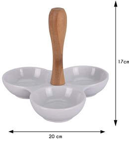 Porcelánová servírovacia miska Shamrock 20x20x17 cm