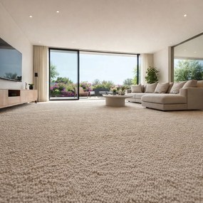 AKCIA: 👣🛡️150x300 cm Koberec metráž Rambo - Bet 70 - obšitý zo všetkých strán + protišmyková úprava, šíře, béžová, ab (mriežka), kuchyňa, Betap