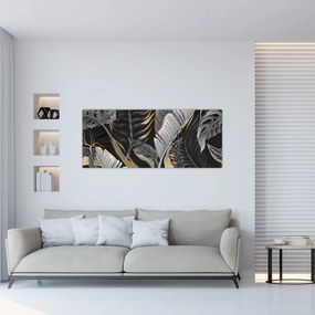 Obraz - Zlatá džungľa (120x50 cm)
