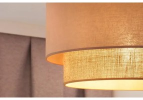 Duolla - Prisadený luster  BOHO 1xE27/15W/230V pr. 45 cm béžová/hnedá
