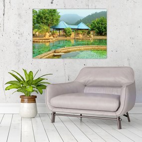 Obraz - Shanghai hotel park (90x60 cm)