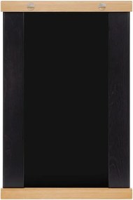 Nástenné zrkadlo s poličkou s dreveným rámom 50x75 cm Lun – noo.ma