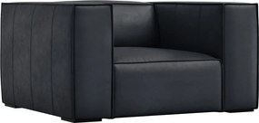 Tmavomodré kožené kreslo Madame – Windsor &amp; Co Sofas