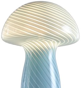 FUNGI TOWN Mini stolná lampa - sv. modrá