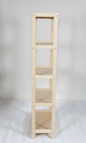 Regál drevený bukový počet políc 5 - 173x50x43 cm