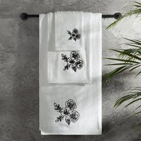 FROTÉ UTERÁK MELANI SADA 1KS 30X50 CM, 1KS 50X90 CM, 1KS 70X140 CM BIELA