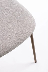 Svetlohnedá čalúnená jedálenská stolička Inka – Yes Everyday