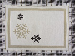 VIANOČNÉ GOBELÍNOVÉ PRESTIERANIE NA STÔL ANGEL 35X45 CM VZOROVANÁ