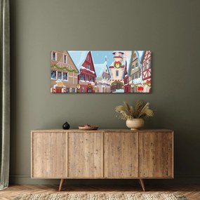 Obraz - Zimná ulička (120x50 cm)