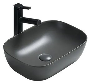 Mexen RITA umývadlo, 45x32 cm, tmavo-šedá, 21084571