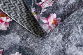 Protišmykový koberec / behúň ANDRE 28170 sivý / ružový