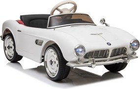 LEAN CARS BMW Retro biele auto na batérie