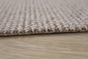 Spoltex, Metrážny koberec Texas 13 béžový, na mieru, šíře 4m, béžová, filc, chodba / predsieň