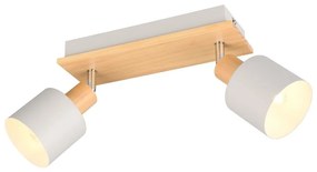 Bodové svietidlo v bielo-prírodnej farbe ø 9 cm Shanti – Trio