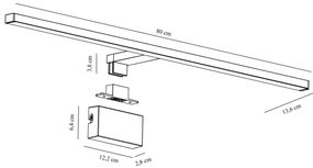 Nordlux - LED kúpeľňové zrkadlové osvetlenie MARLEE LED/11,5W/230V IP44