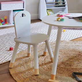 Atmosphera Créateur d'intérieur Detská stolička Atmosphera Sweetness – ergonomická do detskej izby, biela/ružová/sivá