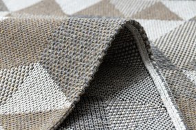 Koberec EKO SIZAL BOHO Casa Trojuholníky 2816 krém / taupe