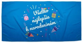 Sablio Uterák Všetko najlepšie k sviatku 2 - 30x50 cm