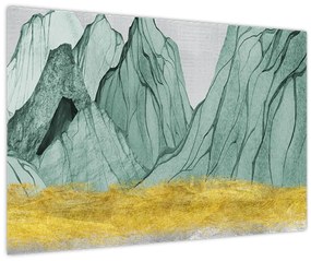 Obraz - Smaragdové hory N⁰1 (90x60 cm)
