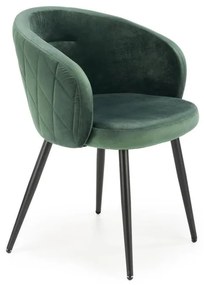 Jedálenská stolička CALMURE tmavozelená