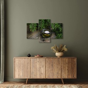 Obraz - vianočná sviečka (90x60 cm)