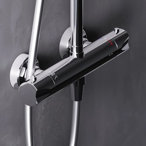 Sprchový systém AM.PM Hit F07TA400 s termostatickou sprchovou batériou, chróm