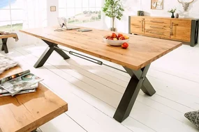 Luxusný jedálenský stôl z masívneho dubového dreva Thor 200cm 55mm