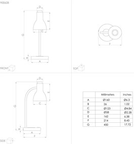 Eglo 900628- LED Stmievateľná lampa s bezdrôtovým nabíjaním VERADAL LED/5,5W/230V