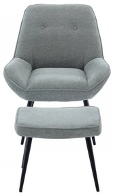 Kreslo s taburetkou Pihrepo 809B, Farby:: Sea 280