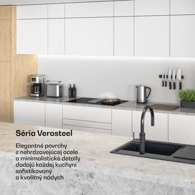 Klarstein Verosteel indukčná varná doska s integrovaným digestorom Elegantná, minimalistická, výkonná 8400 W 80 cm