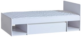 Jednolôžková posteľ typ AR9 90x195 cm Alishia (biela). Akcia -21%. Vlastná spoľahlivá doprava až k Vám domov. 1040720