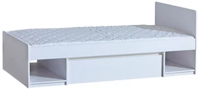 Jednolôžková posteľ typ AR9 90x195 cm Alishia (biela). Akcia -21%. Vlastná spoľahlivá doprava až k Vám domov. 1040720