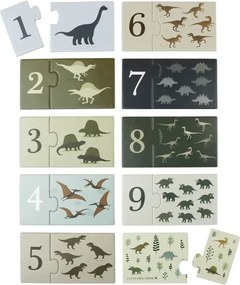 Počítanie puzzle: dinosaurus