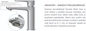 Cersanit Virgo, umývadlová batéria, chrómová, S951-587