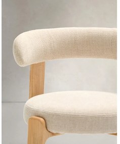 Béžová/v prírodnej farbe jedálenská stolička z jaseňového dreva Granite – Kave Home