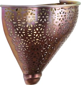 Orientálna nástenná lampa medená so vzorom - Muraf